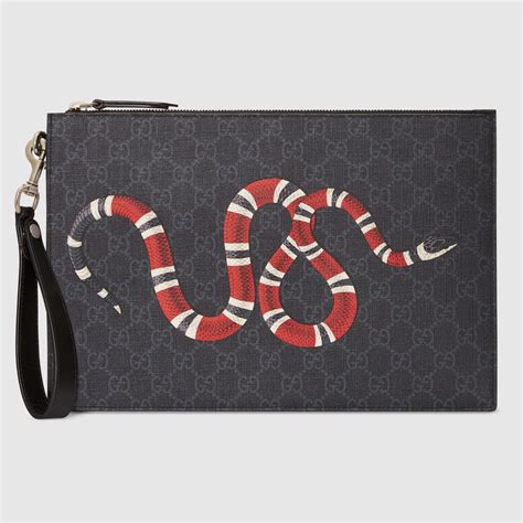 gucci bestiary pouch with kingsnake|Gucci Bestiary pouch with Kingsnake.